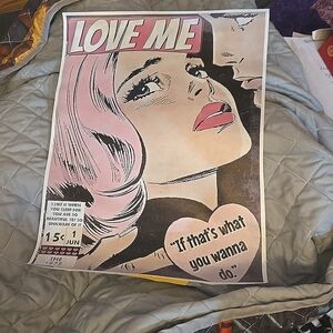 Love Me ♥️ Comic Drama Canvas Art Print